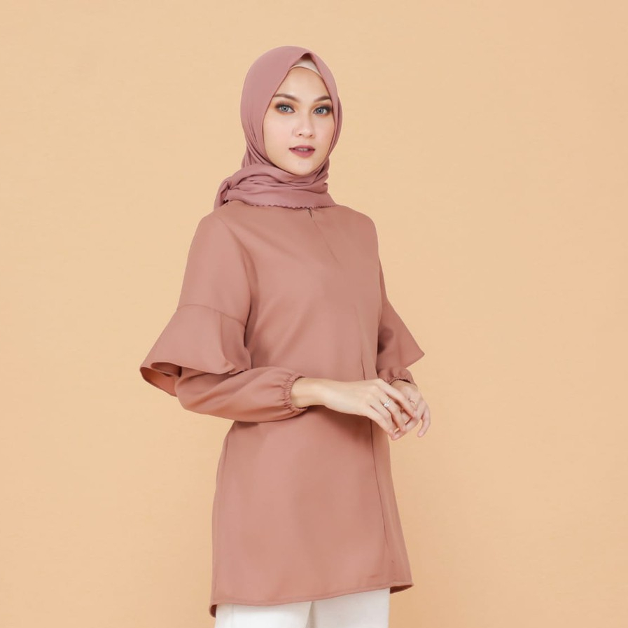 KALILA - Fashion wanita Karina Tunik Bahan Mosecrepe