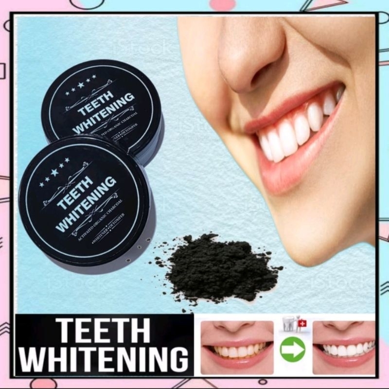 PEMUTIH GIGI TEETH WHITENING CHARCOAL POWDER