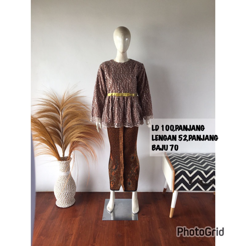 kebaya atasan moka/kebaya wisuda moka