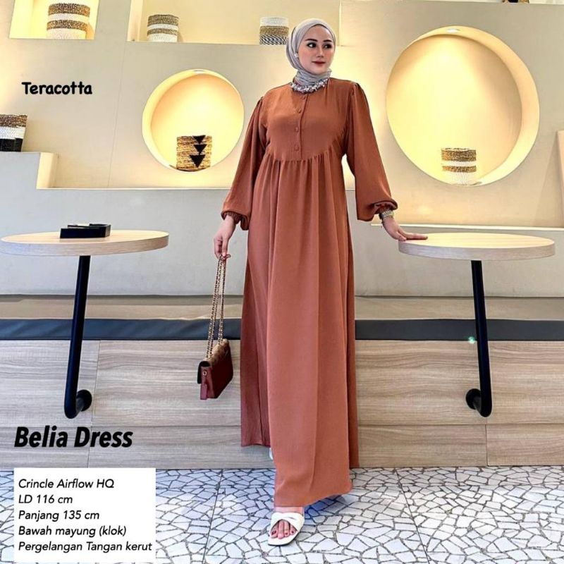 Dress AirFlow Lengan Balon - Belia Dress //JF822