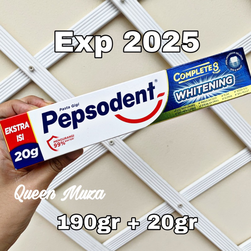 PEPSODENT 190gr Pasta Gigi Odol pepsodent action 123 WHITENING SIWAK HERBAL COMPLETE 8