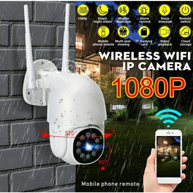IP CAMERA V380 OUTDOOR PTZ SPEED DOME 8MP WIRELESS 1080P FULL HD NIGHT VISION