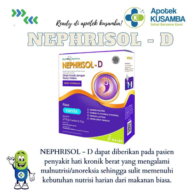 

Susu Nephrisol - D 210gr Vanila