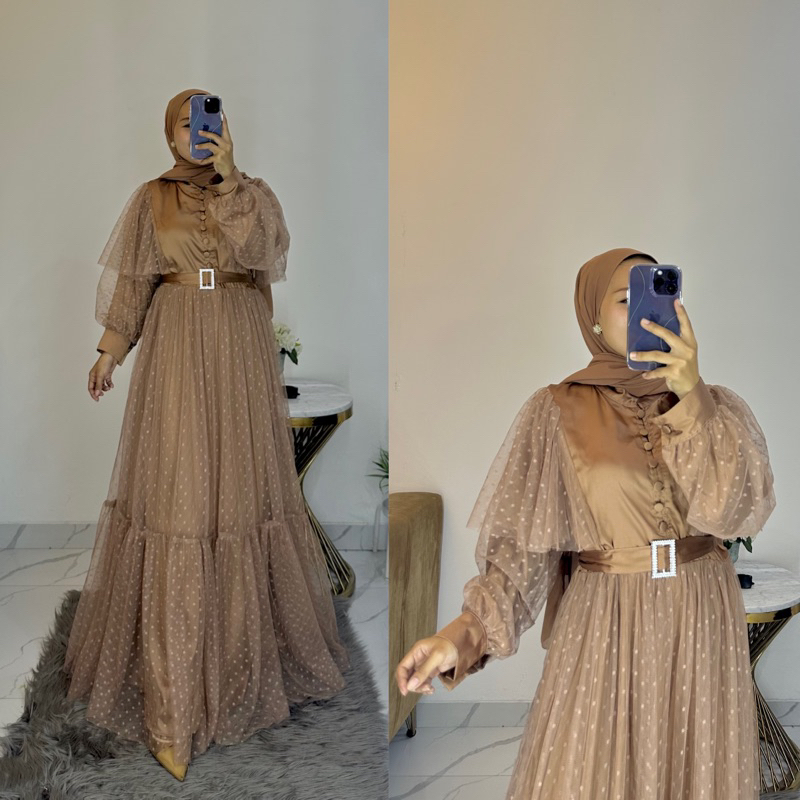 Dres satin mix tile dot