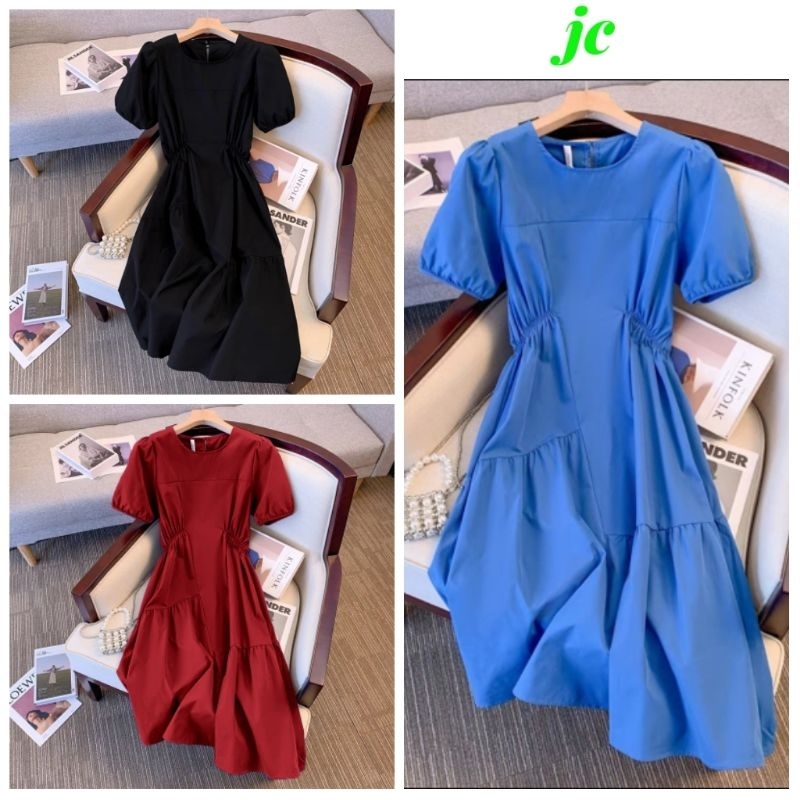 JCTK - Dres Aneta / Dress Casual Wanita Korean Kekinian