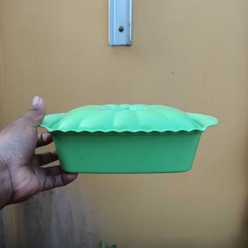 Set Prasmanan Persegi/ Prasmanan Plastic/ Basi Wadah Makanan