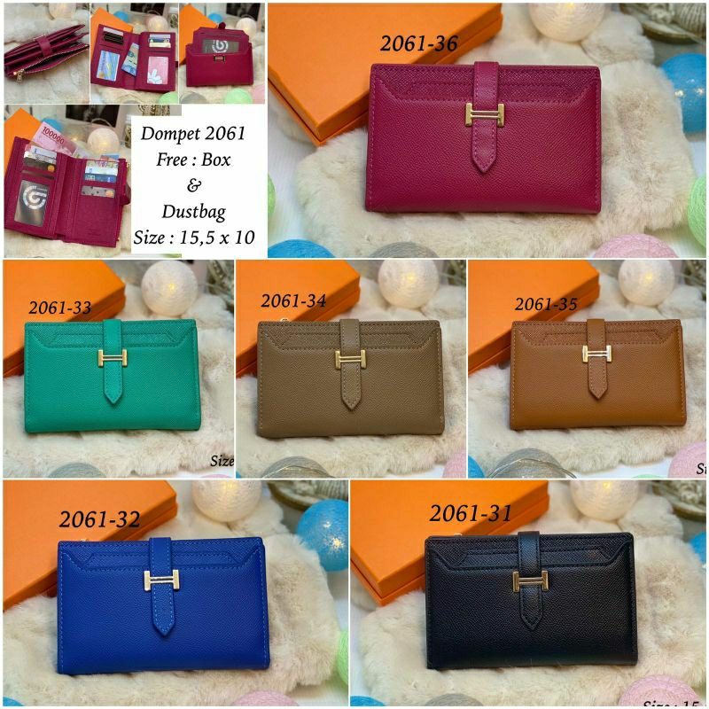 Dompet Wanita Kode 2061 Import Superpremium Free Box