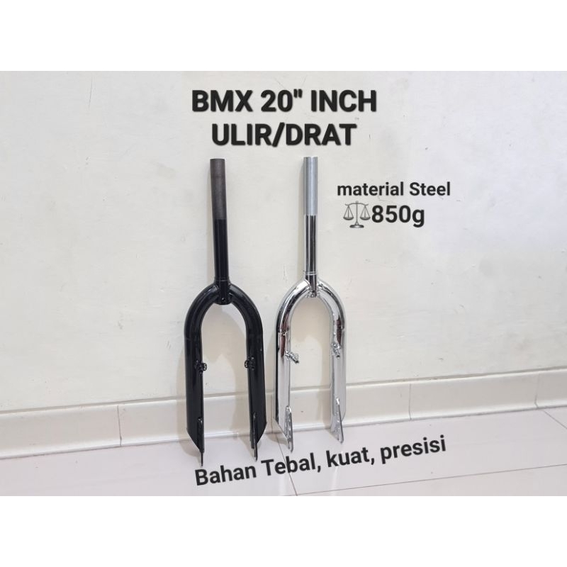 FORK 20 INCH GARPU 20 INCH SEPEDA ANAK BMX MINI MODEL FORK OVS BICYCLE KID FORK STEEL MATERIAL BESI FORK SEPEDA ANAK FORK 20INCH MODEL DRAT / ULIR