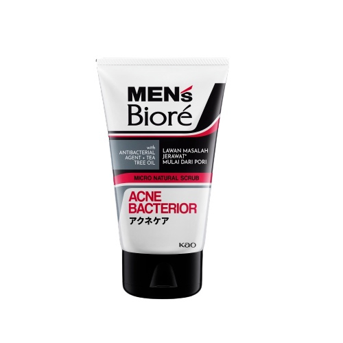 Jual Men S Biore Double Scrub Facial Foam Acne Bacterior Gr Shopee Indonesia