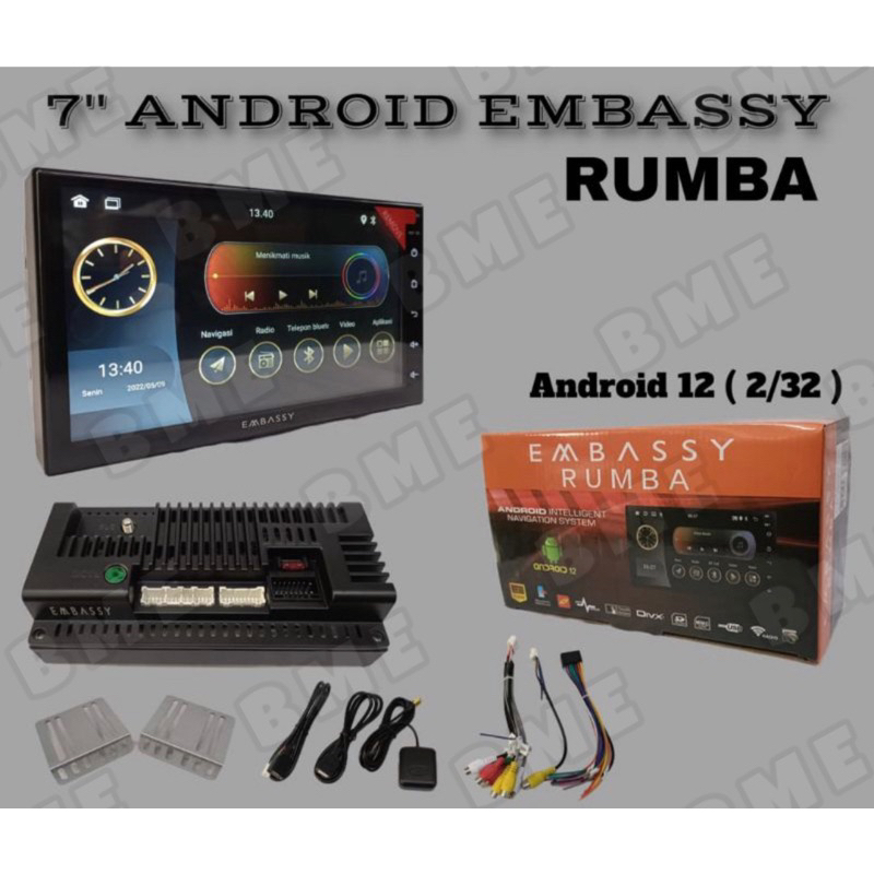 HEAD UNIT ANDROID SYSTEM LCD 7 Inch EMBASSY RUMBA