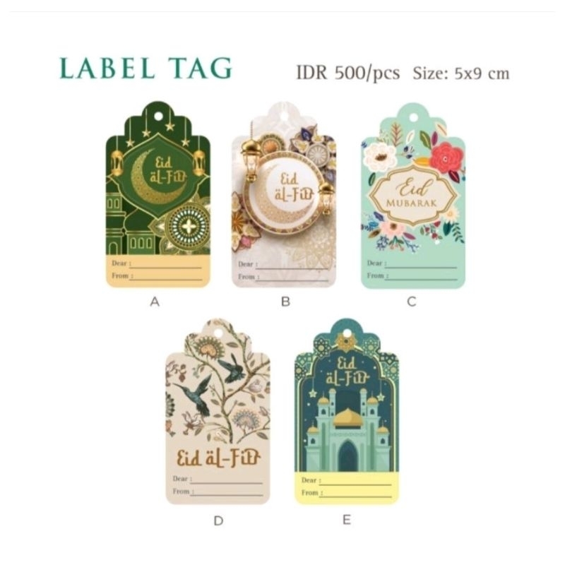 

Hang Tag Label Tag Lebaran Idul Fitri Eid Mubarak