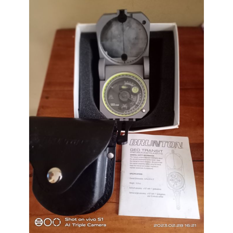 Kompas Geologi Original (Brunton)