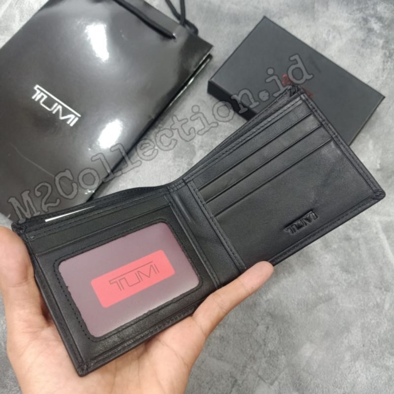 Dompet Tumi Set Key Chain Dompet Lipat Pria Kulit Asli Premium Quality