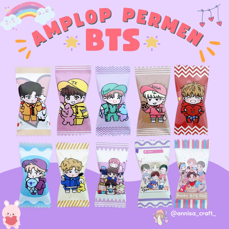 

Amplop Permen BTS (ISI 10 PCS AMPLOP)