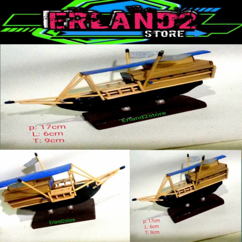 miniatur kapal layar bendera