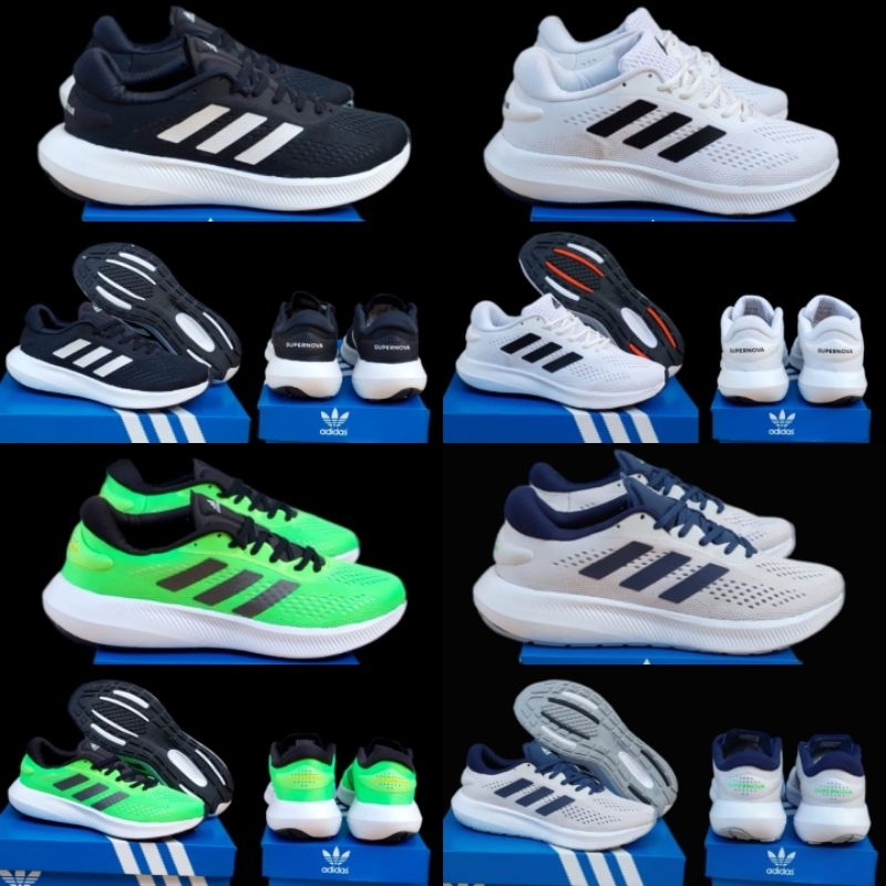 ADIDAS SUPERNOVA2 ORIGINAL COMPONENT MATERIAL, Sepatu Sneakers Running Man Super Ringan Size : 40 s/