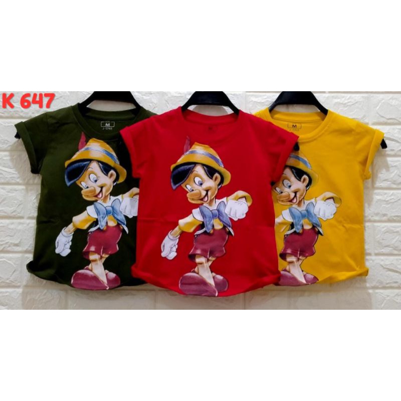 KAOS ANAK  MURAH XT 3-8 TAHUN UNISEX