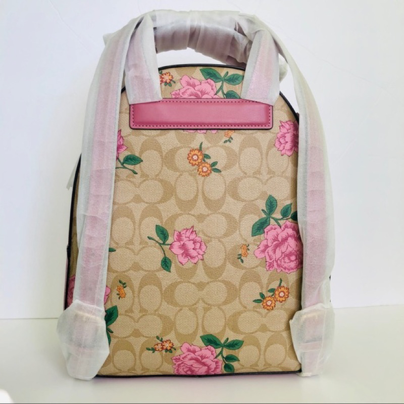 Coach Jordyn Backpack In Signature Canvas With Prairie Daisy Cluster Print (C3011)