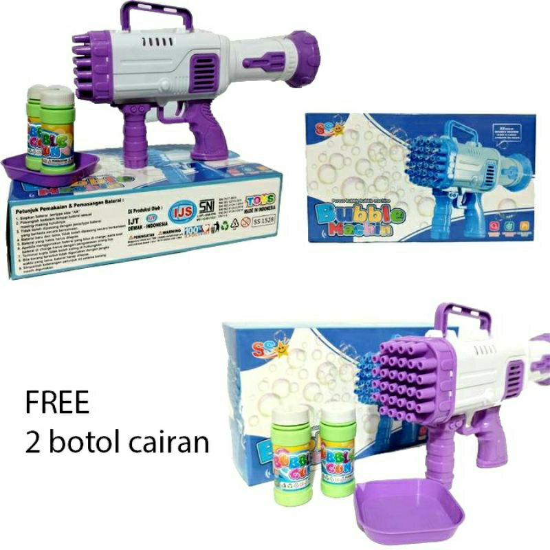 Jual ( SS 1528 ) MAINAN ANAK ANAK BUBBLE GUN BAZOKA GEDE TEMBAKAN ...