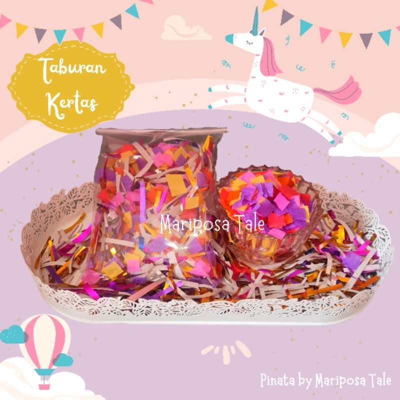 isian Pinata Potongan Taburan Kertas Confetti
