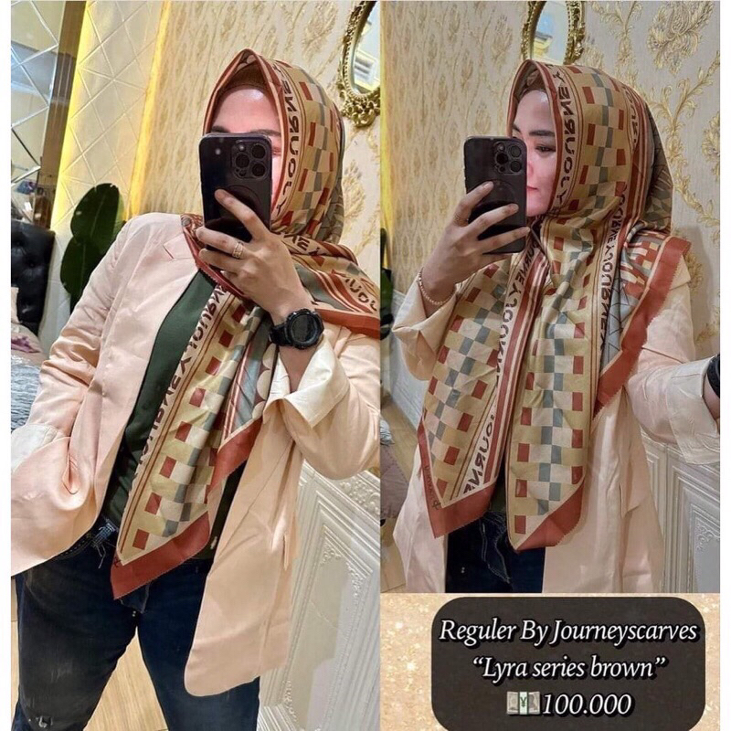 Hijab Journey Premium lyra Brown