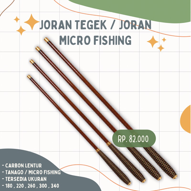 PROMO JORAN MICRO FISHING  Joran tanago / Joran micro fishing carbon / Joran wader