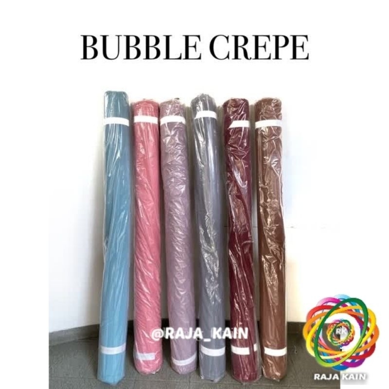 

Kain BUBBLE CREPE 1 Roll ( 50 yard ) / Bahan Kain Bubble Pop Premium
