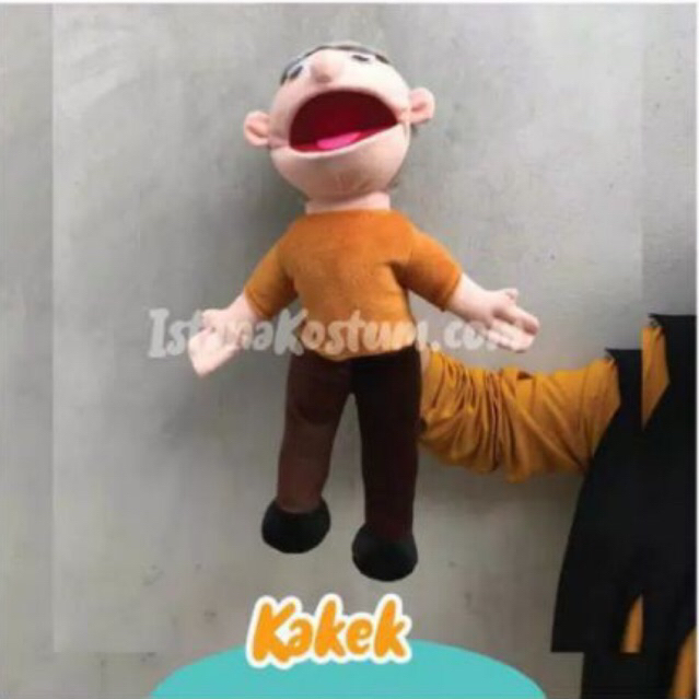 Muppet 50cm Karakter Kakek|Peraga Dongeng|Hand Puppet Boneka Tangan