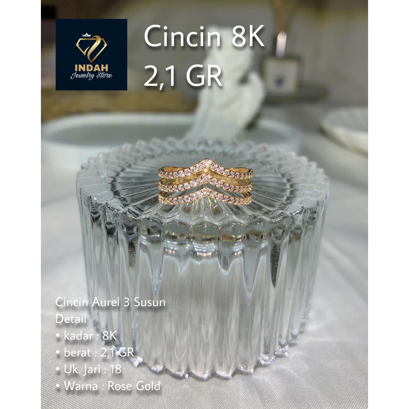 Cincin Aurel Kadar Emas 375%