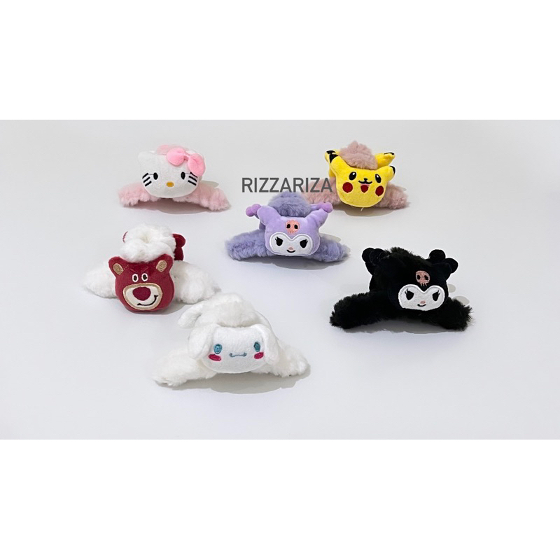 Jepit Boneka Bulu / Jepit Boneka / Jepit Korea