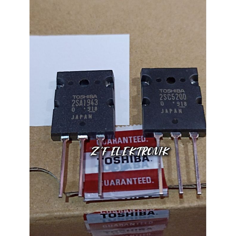 TR 2SA1943 2SC5200 LOT 918 THOSIBA JAPAN. 1SET FRE ISOLATOR