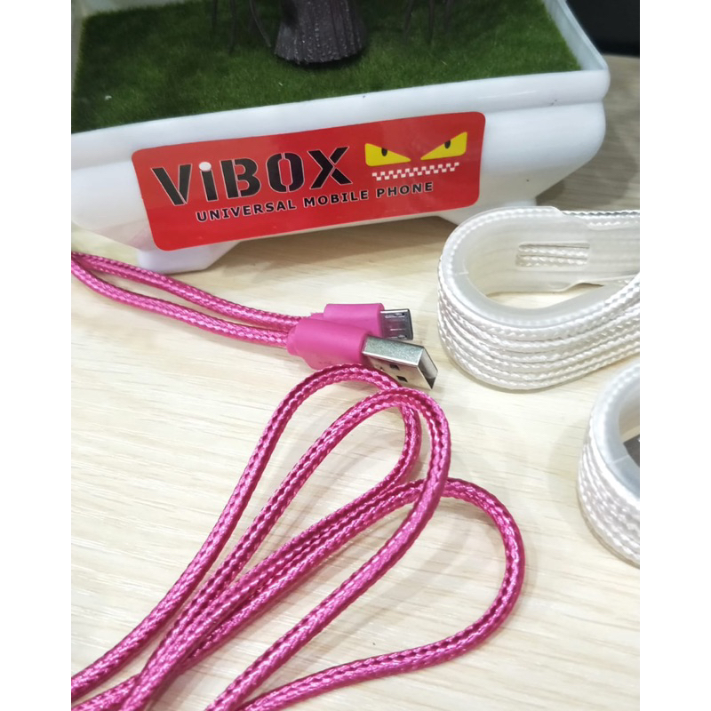 Kabel Tulang Vibox Micro 150cm 3A Fast Charging Kabel Murah Promo Sen