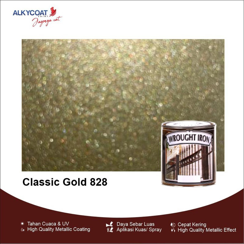 Cat Besi Tempa Wrought Iron / Cat Besi / Cat Pagar Besi Metallic Wrought Iron 0.9 Liter - (Classic