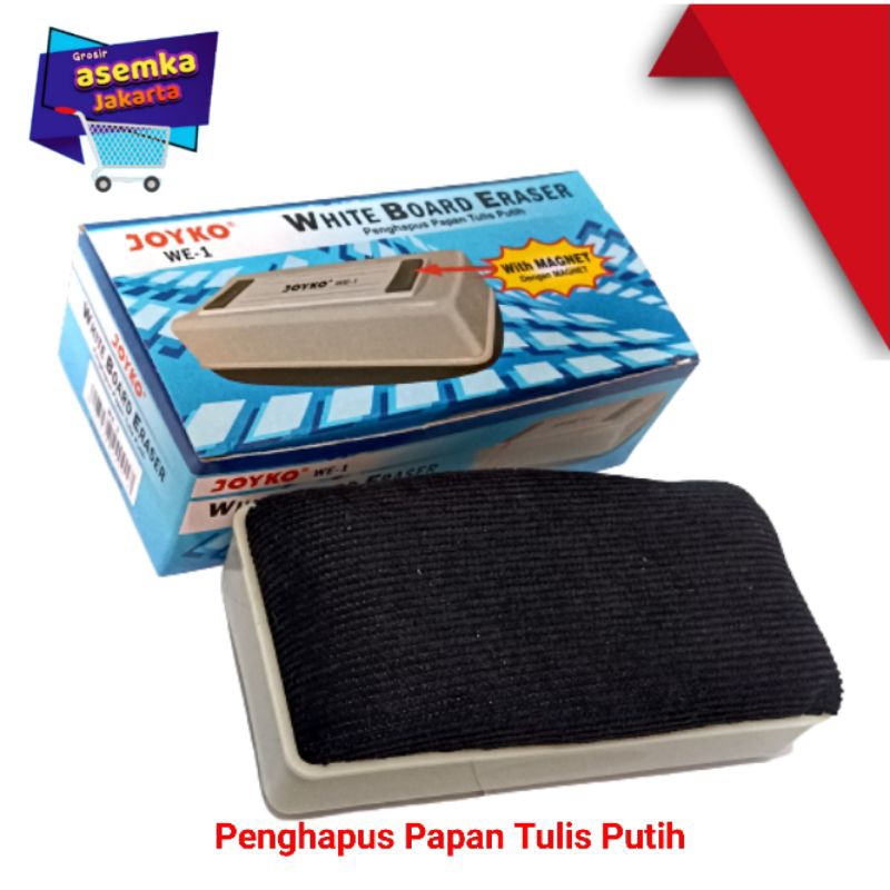 Whiteboard Eraser Penghapus Papan Tulis Putih Joyko WE-1 Magnet Satuan