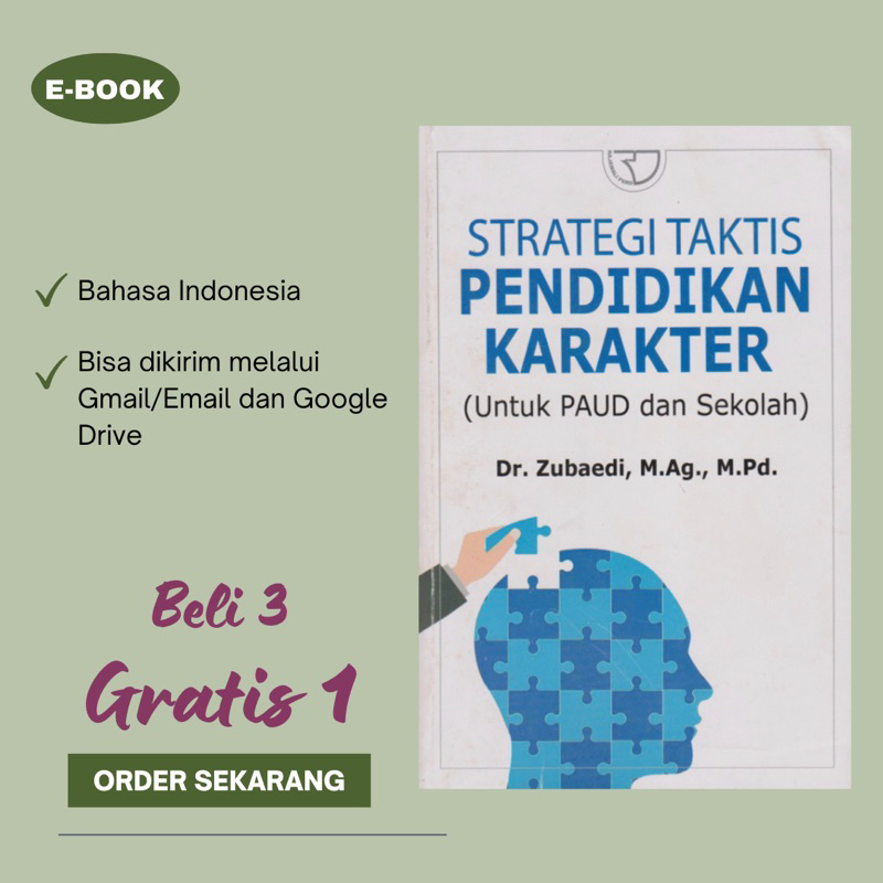 

Startegi Taktis Pendidikan Karakter (untuk PAUD dan Sekolah)