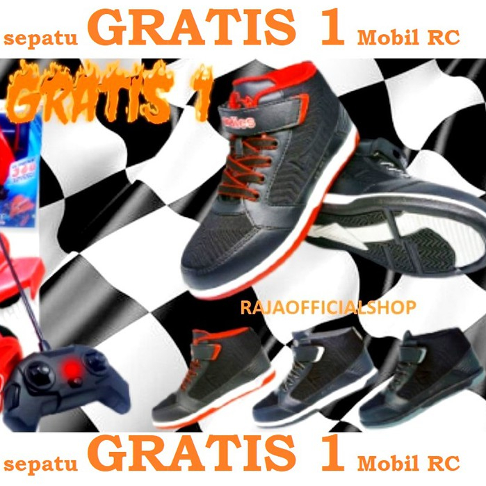 GRATIS MOBIL RC Sepatu Ardiles Anak TK PAUD SD Sepatu Sekolah anak Free Mainan mobilan RC