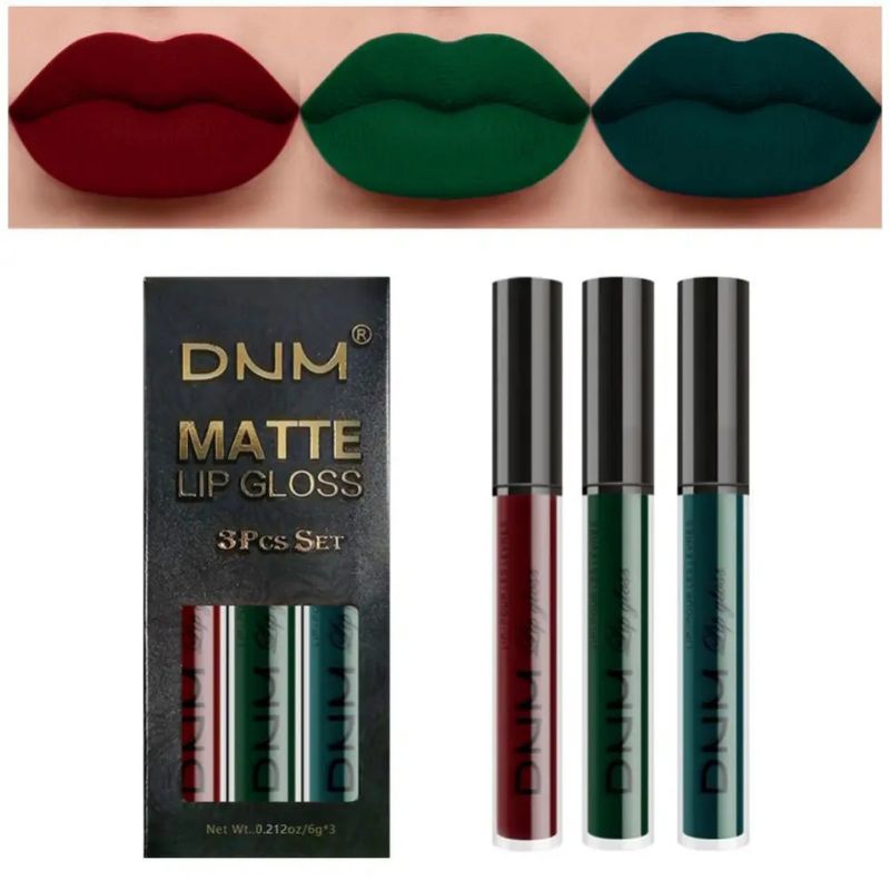 DNM SET 3PCS LIPSTIK MATTE SMOOTH IMPORT LIP GLOSS