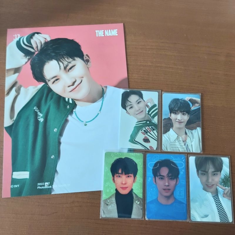 pc seventeen woozi mingyu dk the name odd dream face the sun fts ray ver happy ending lim a lenticul