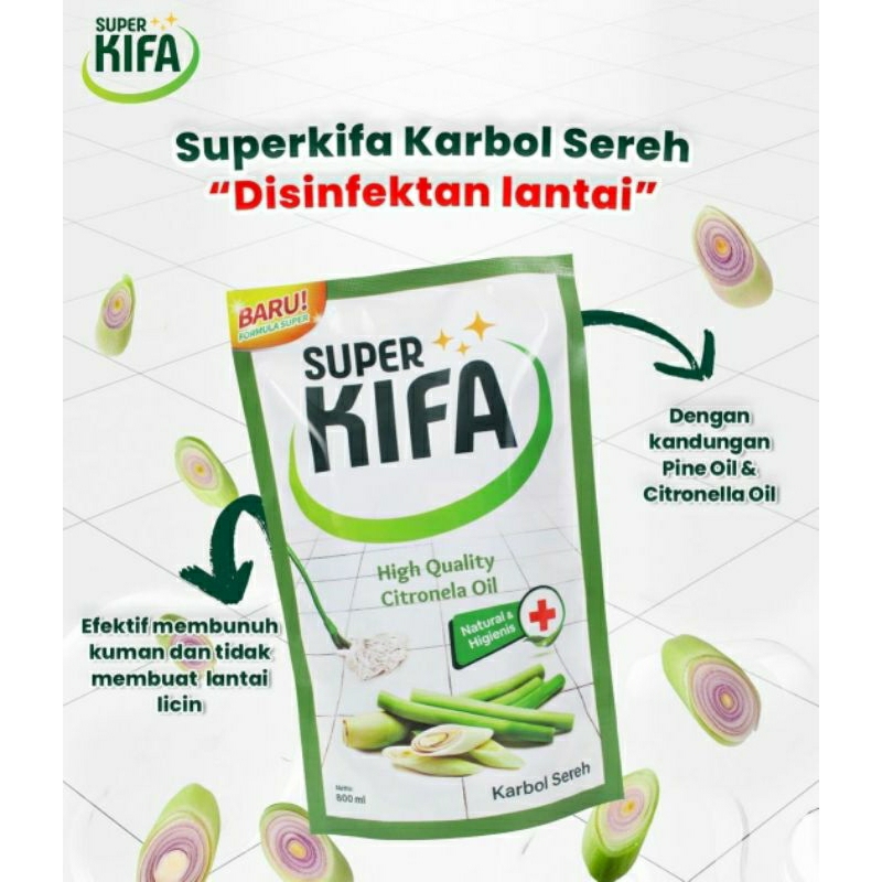 SUPER KIFA Jerigen Karbol Sereh 4L - Desinfectan - Antibacterial