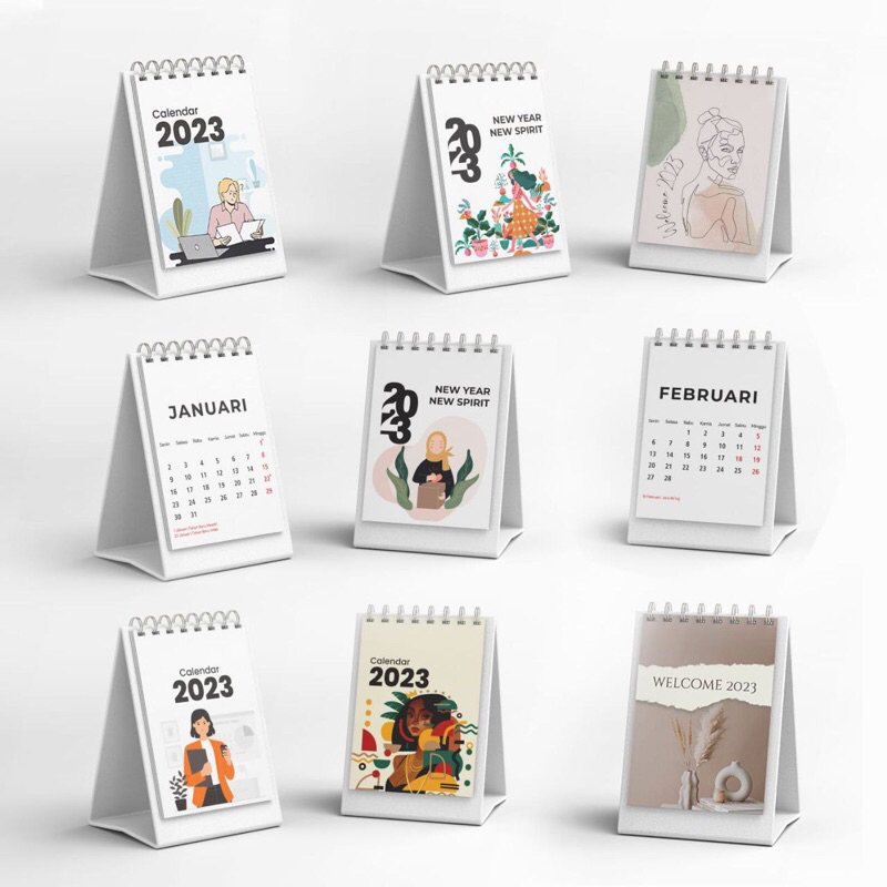

KALENDER 2023 MINI / KALENDER MEJA 2023 / KALENDER UNIK / KALENDER AESTETIK