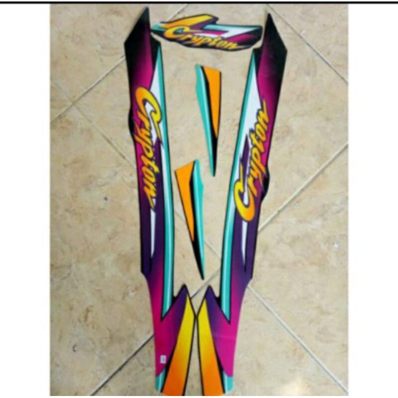 striping sticker crypton 1997 stiker list bodi montor Yamaha crypton 1997 terlaris