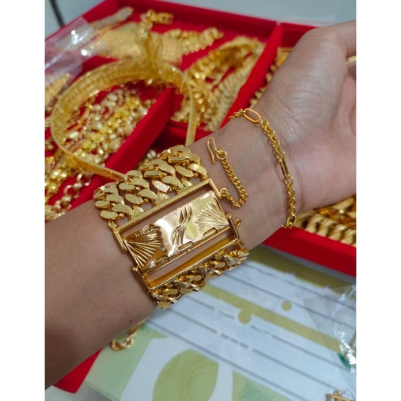 gelang coco916 4baris Kuningan