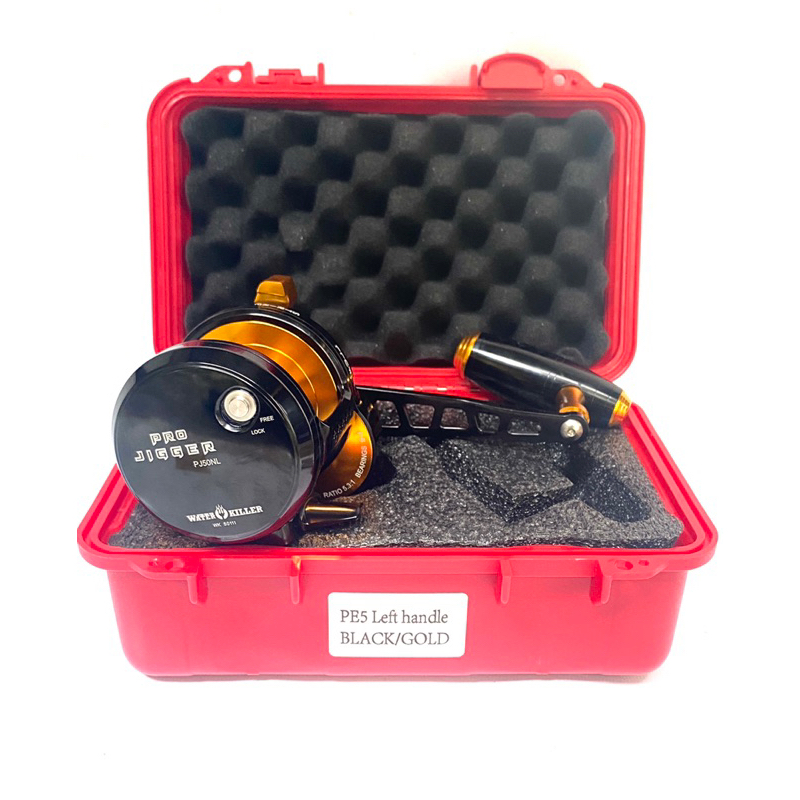 Reel OH Over Head Water Killer PE 5 Handle Kiri Black Gold