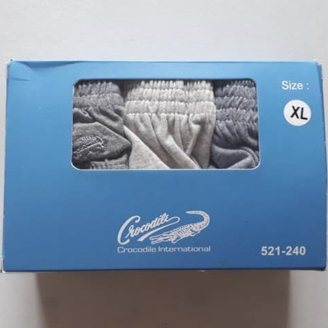 Celana dalam Cd pria dewasa CROCODILE 1 box ISI 3 PCS original 521-240
