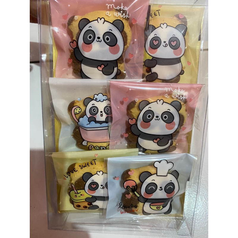 

Kue cookies panda coklat &vanila isi 6pcs