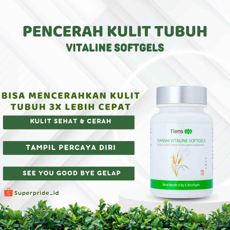 Pencerah Kulit Tubuh Vitaline Softgels Pencerah Kulit Badan Pencerah Kulit Pria Pencerah Kulit Wajah
