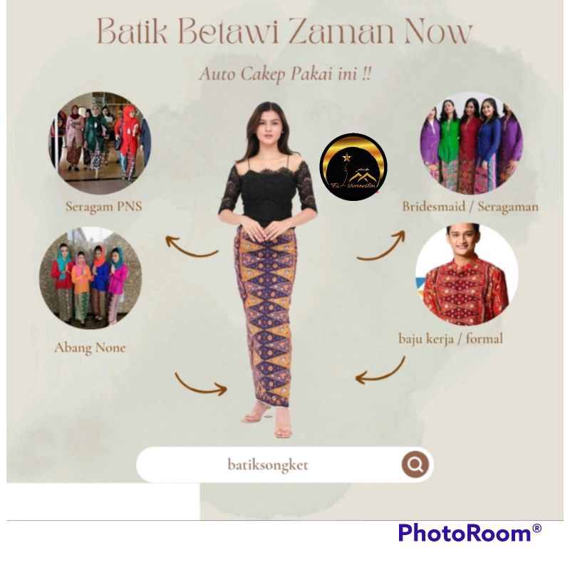 Kain Batik Betawi / Batik Betawi / Sarung Batik Betawi