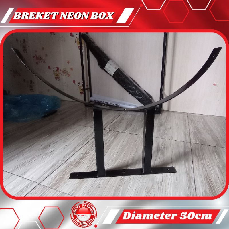 BREKET NEON BOX BULAT DIAMETER 40CM