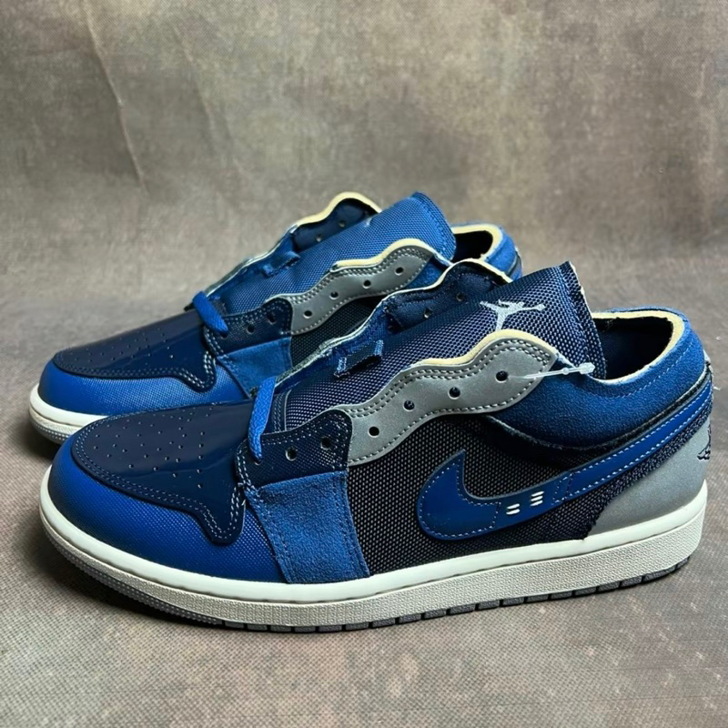 Nike Air Jordan 1 Low Craft Inside Out Obsidian Navy 100% Authentic