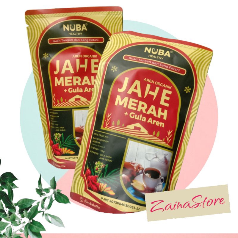 

Jahe Merah Nuba Jahe Bubuk Gula Aren Asli Organik Tanpa Ampas 110g